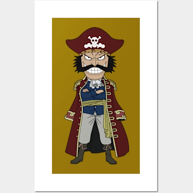 Gol D Roger Wall Art by onepiecechibiproject